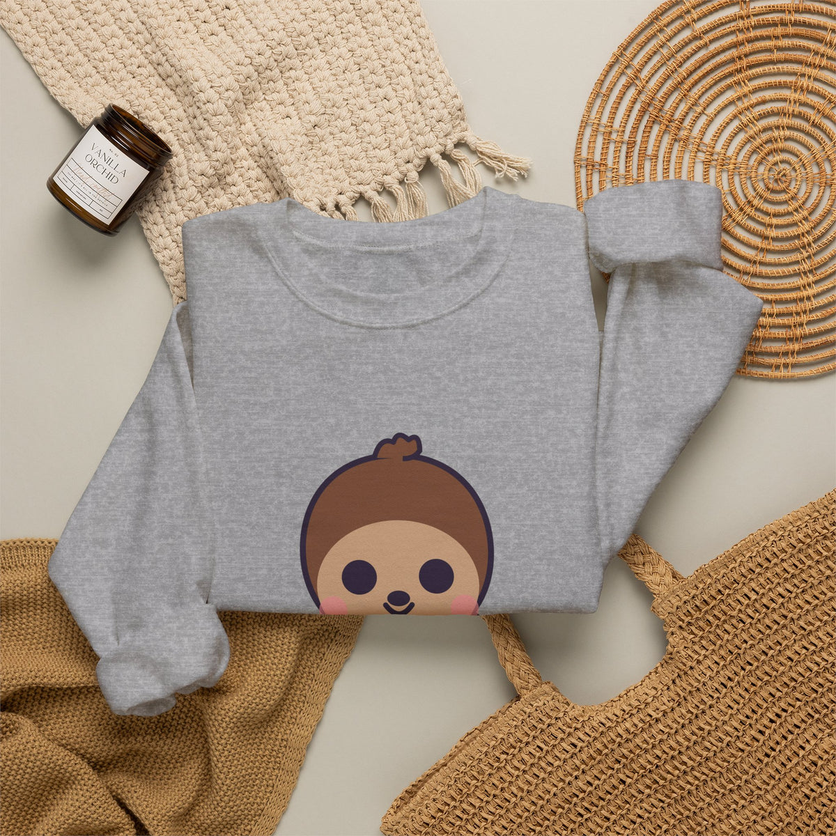 Cute Bigfoot Unisex Graphic Pullover Sweatshirt