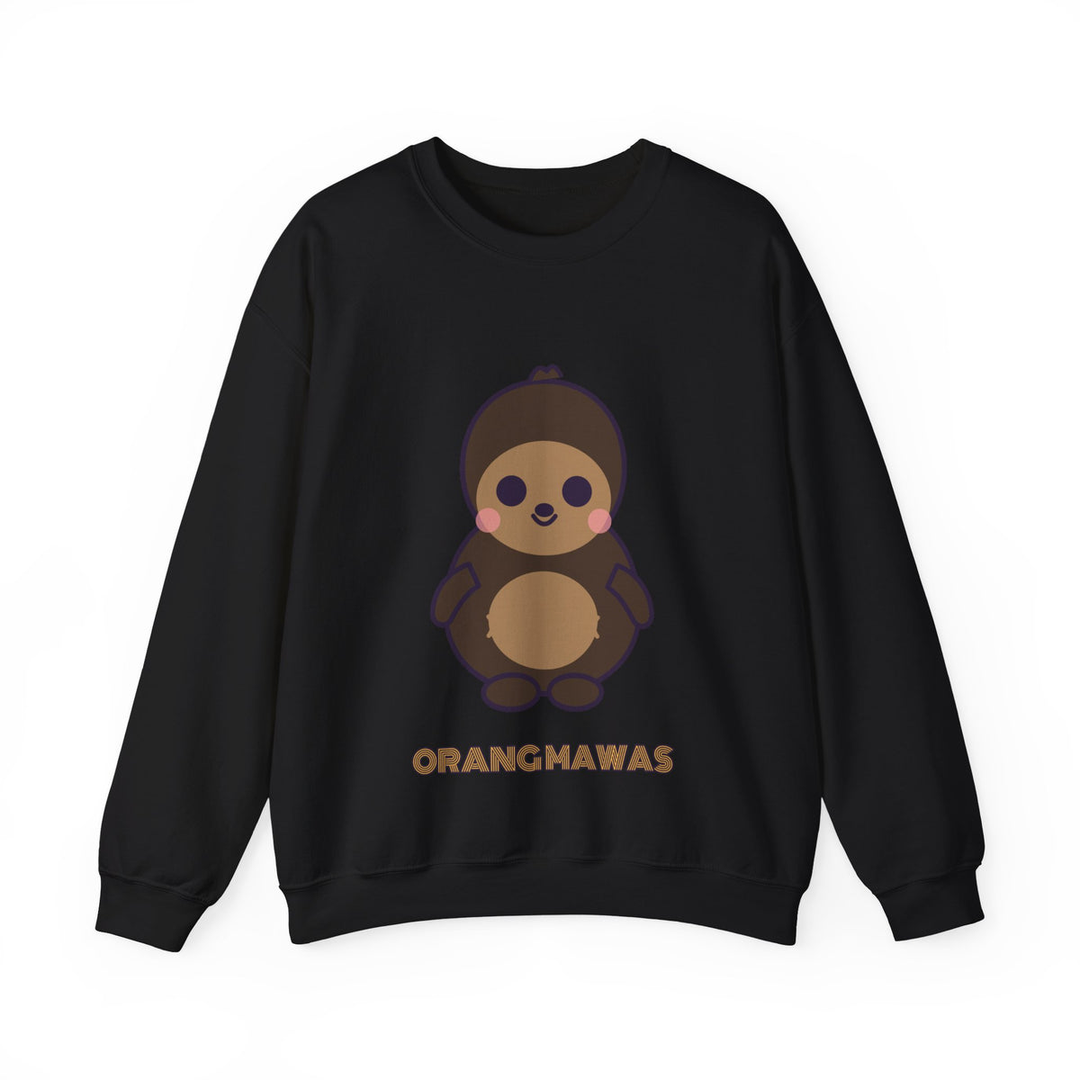 Cute Orang Mawas Unisex Graphic Pullover Sweatshirt