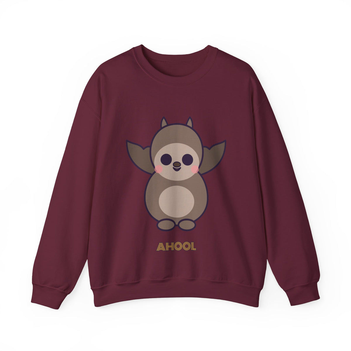 Cute Ahool Unisex Graphic Pullover Sweatshirt