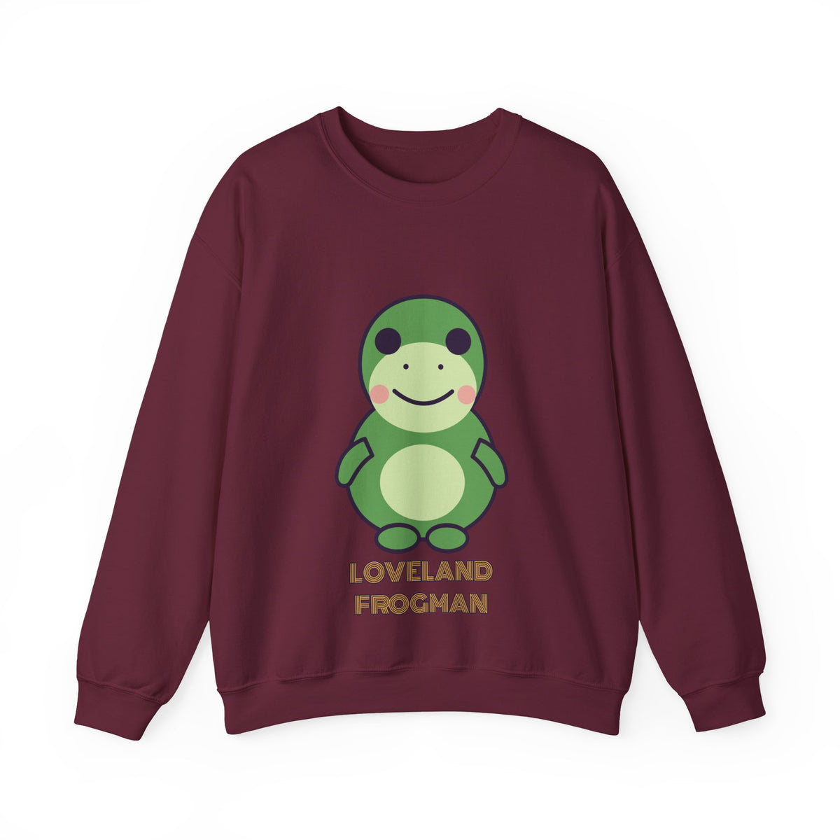 Cute Loveland Frogman Unisex Graphic Pullover Sweatshirt
