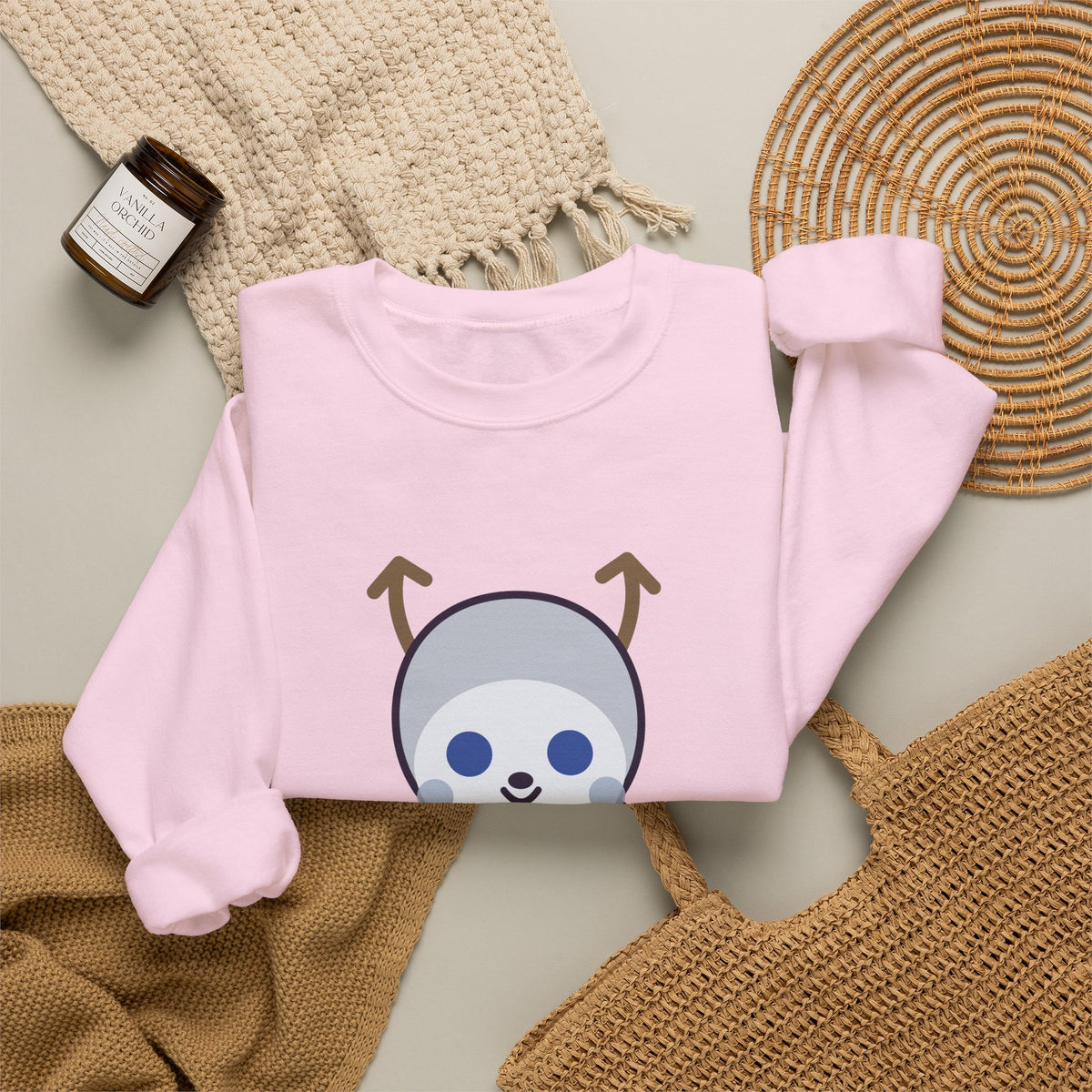 Cute Wendigo Unisex Graphic Pullover Sweatshirt