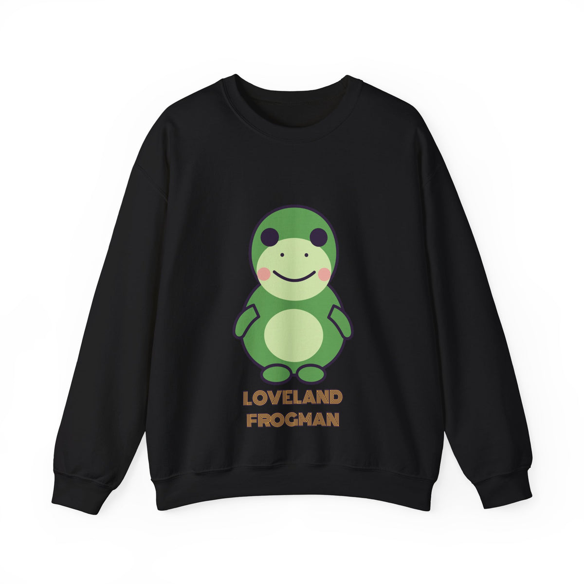 Cute Loveland Frogman Unisex Graphic Pullover Sweatshirt