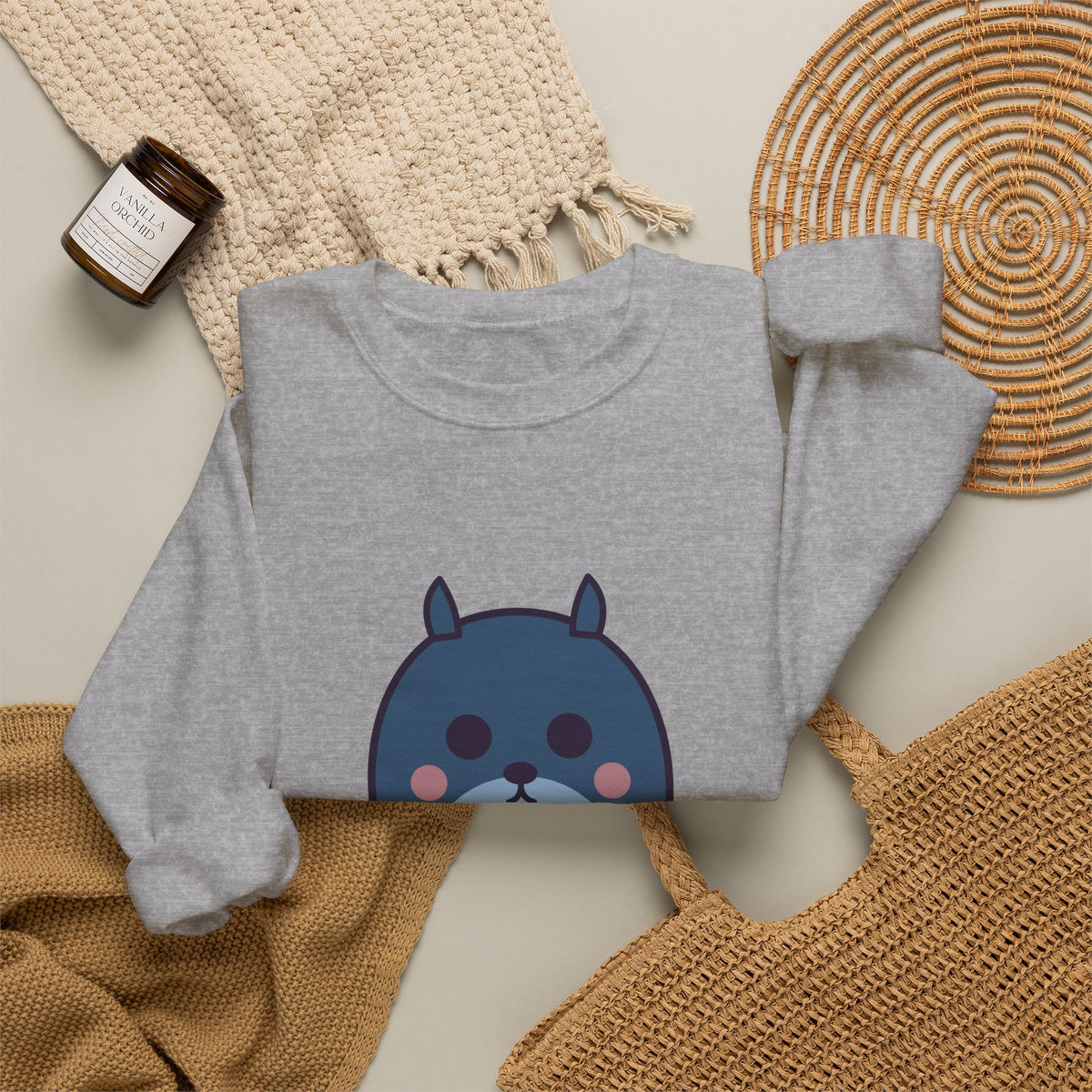 Cute Bunyip Unisex Graphic Pullover Sweatshirt