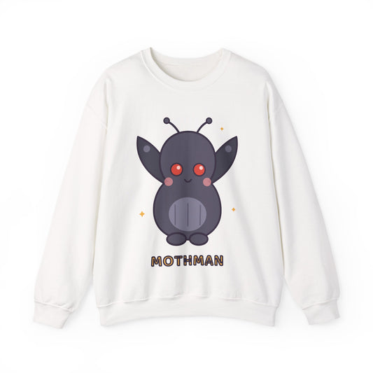 Cute Mothman Graphic Pullover Sweatshirt