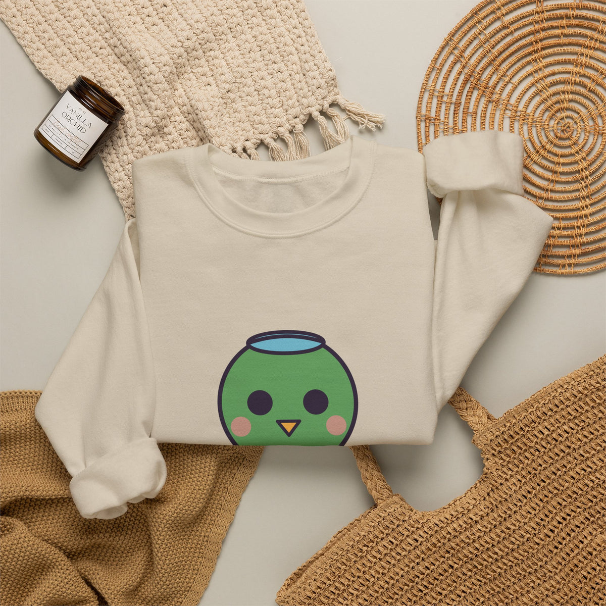 Cute Kappa Unisex Graphic Pullover Sweatshirt