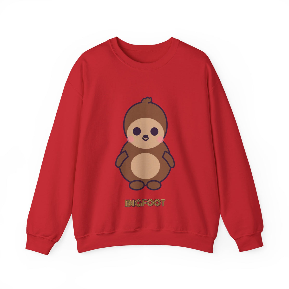 Cute Bigfoot Unisex Graphic Pullover Sweatshirt