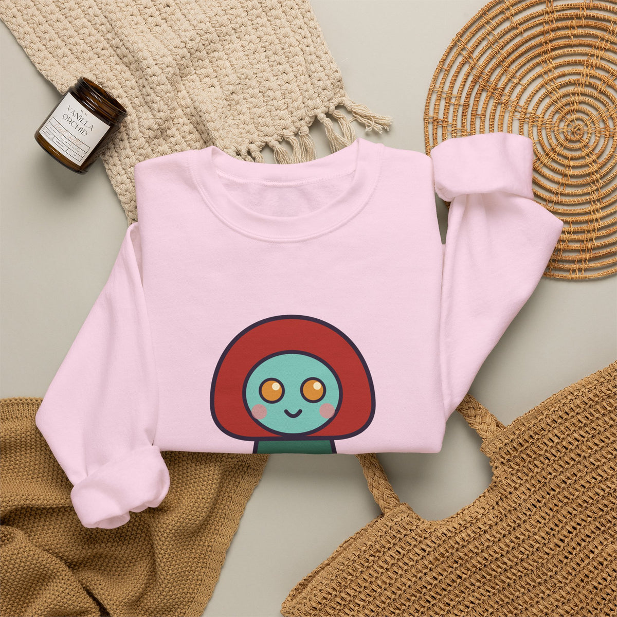 Cute Flatwoods Monster Unisex Graphic Pullover Sweatshirt