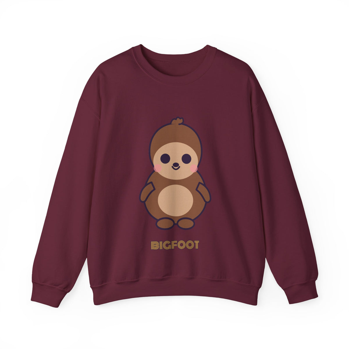Cute Bigfoot Unisex Graphic Pullover Sweatshirt