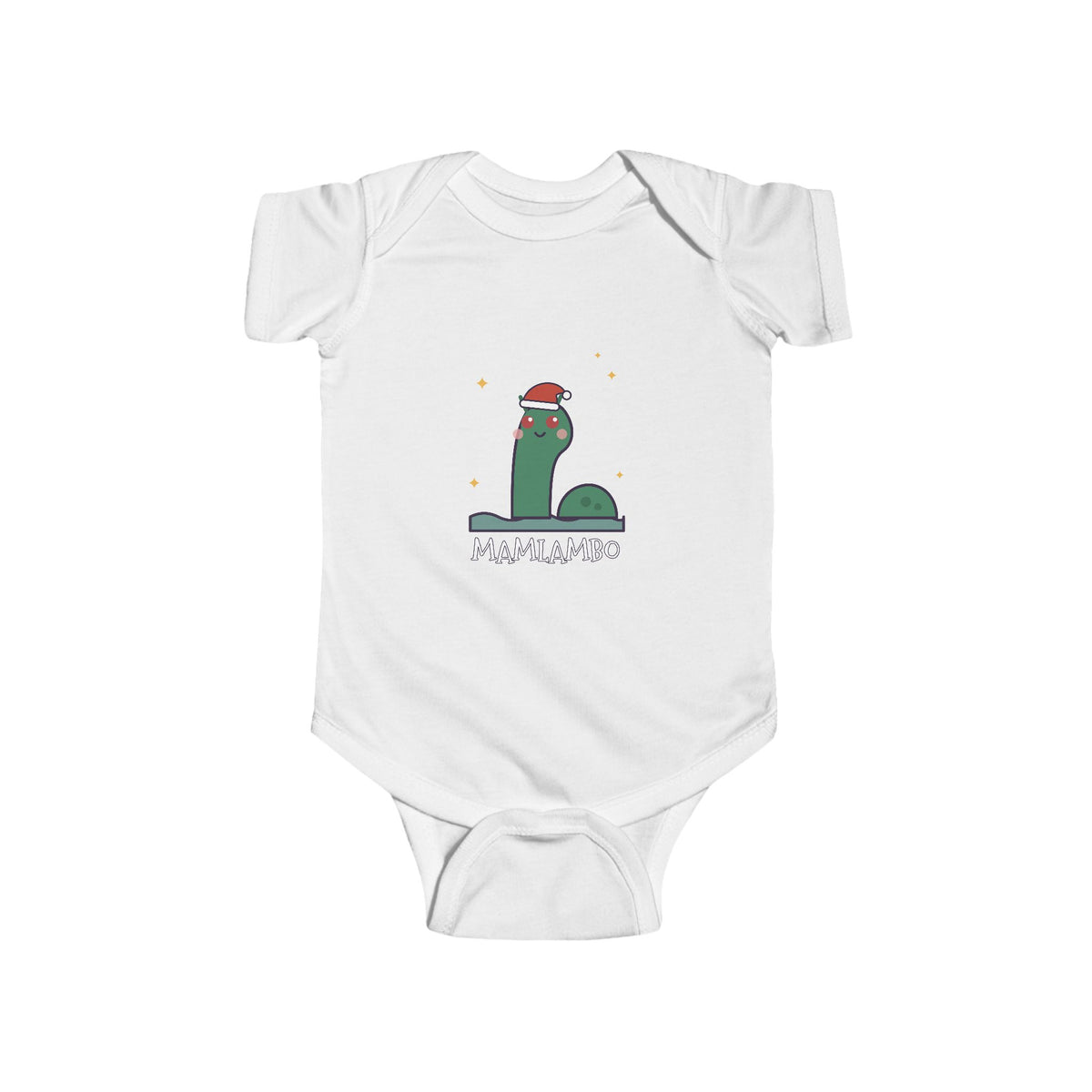 Mamlambo Christmas Baby Bodysuit - Cute Santa Mamlambo Infant Onesie