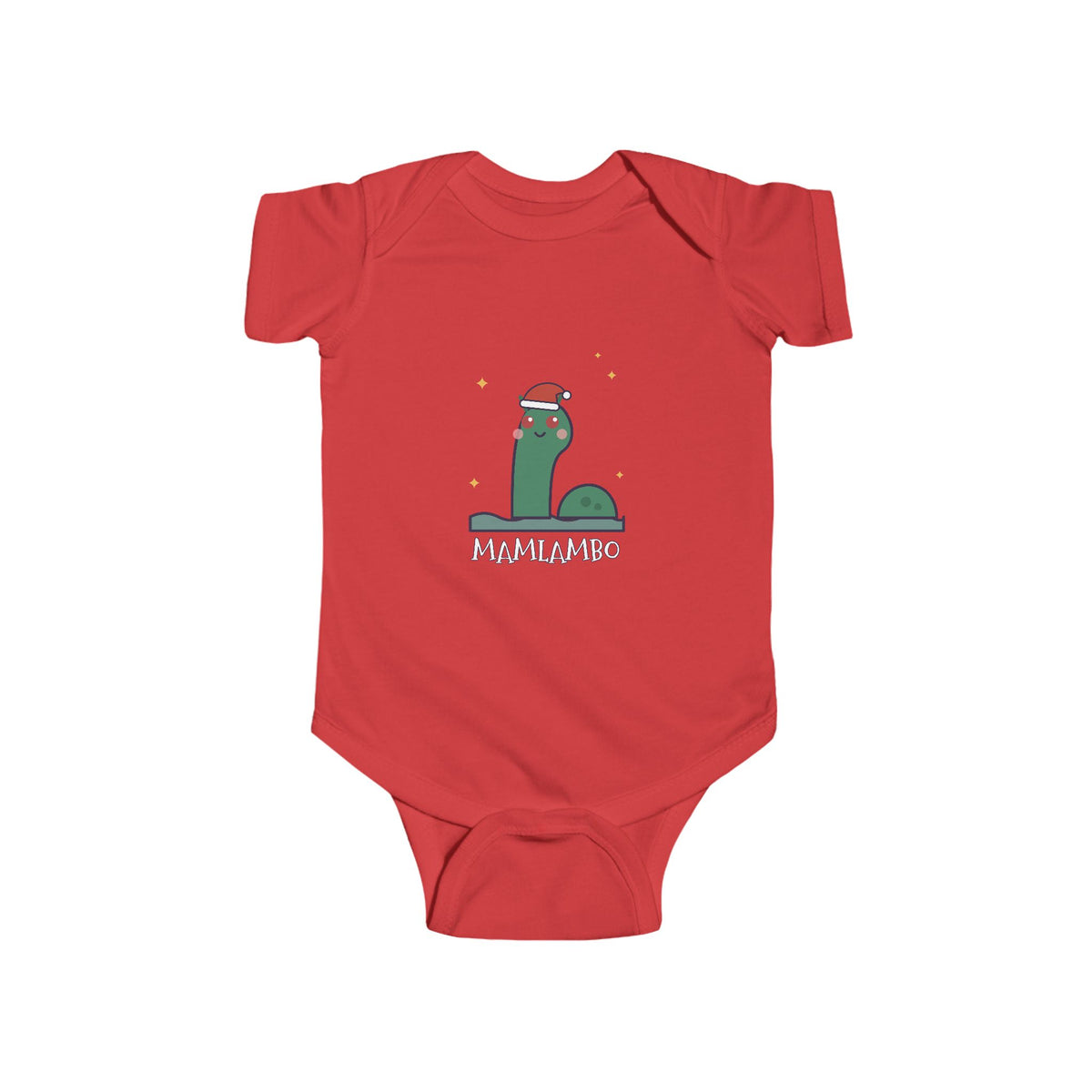 Mamlambo Christmas Baby Bodysuit - Cute Santa Mamlambo Infant Onesie