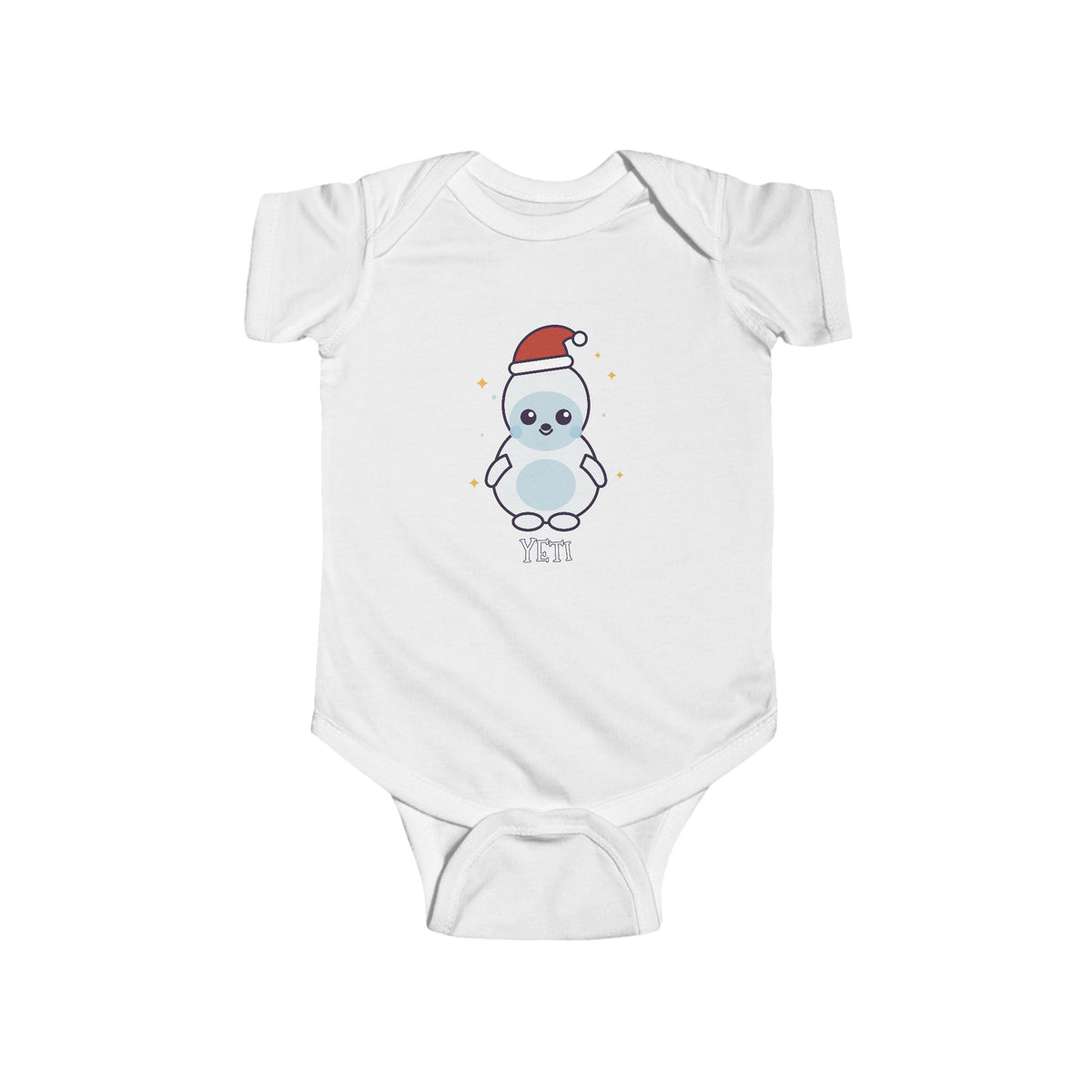Yeti Christmas Baby Bodysuit - Cute Santa Yeti Infant Onesie