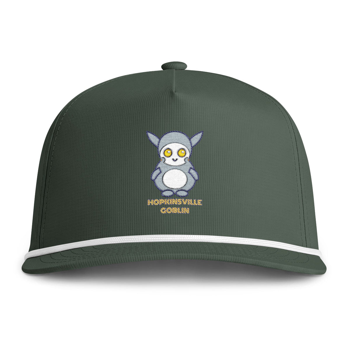 Cute Hopkinsville Goblin Embroidered Baseball Hat — Sunwashed Rope Cap