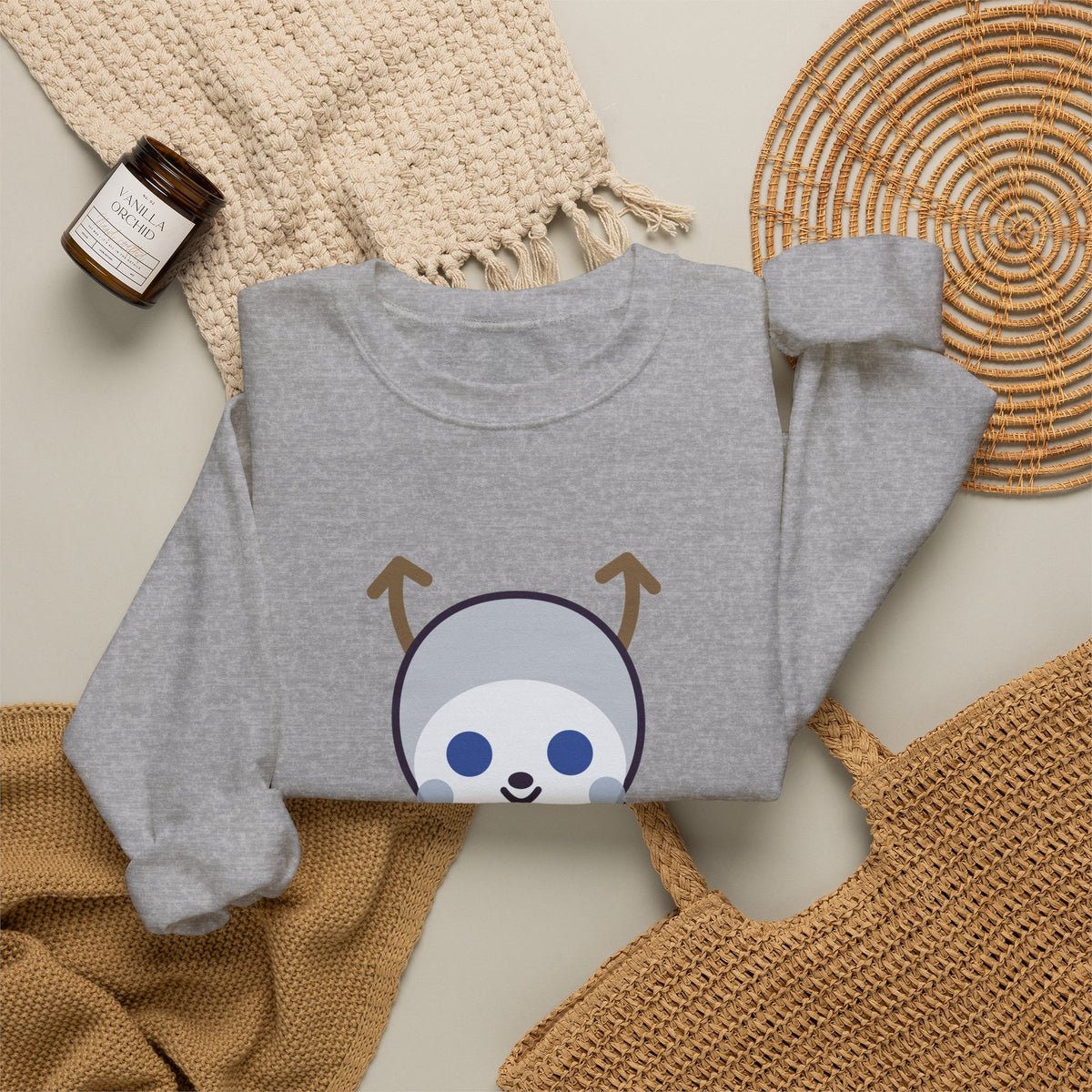 Cute Wendigo Unisex Graphic Pullover Sweatshirt