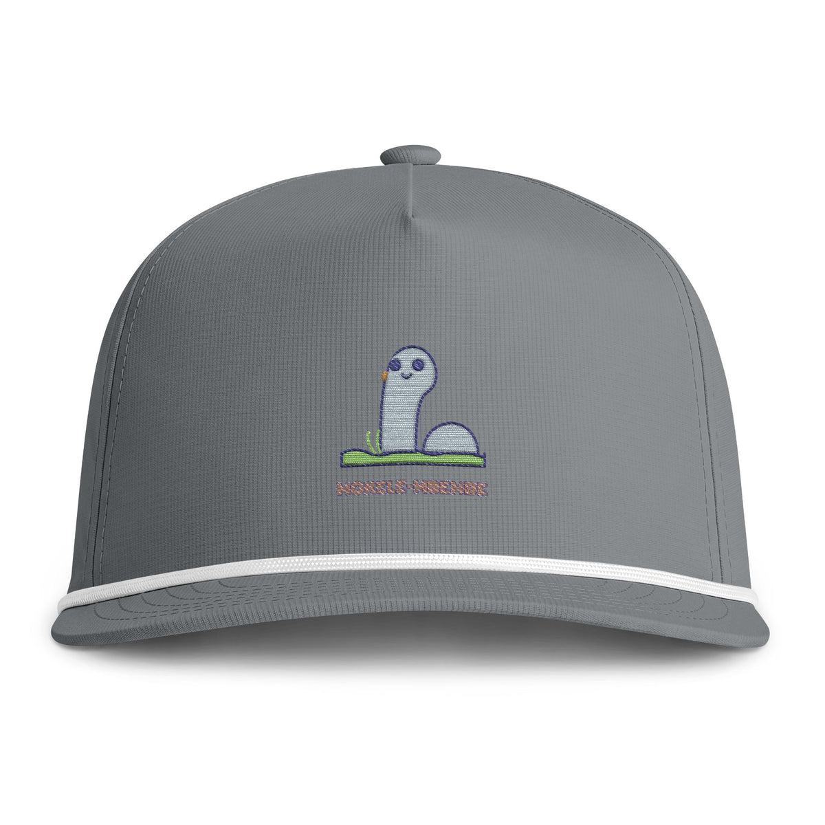 Cute Mokele Mbembe Embroidered Baseball Hat — Sunwashed Rope Cap