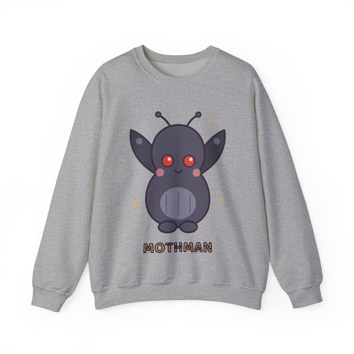 Cute Mothman Graphic Pullover Sweatshirt