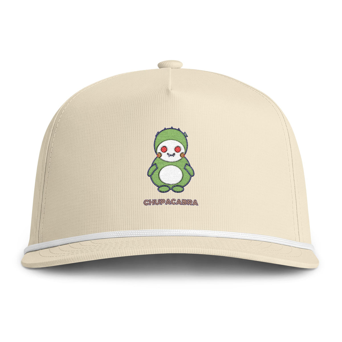 Cute Chupacabra Embroidered Baseball Hat — Sunwashed Rope Cap