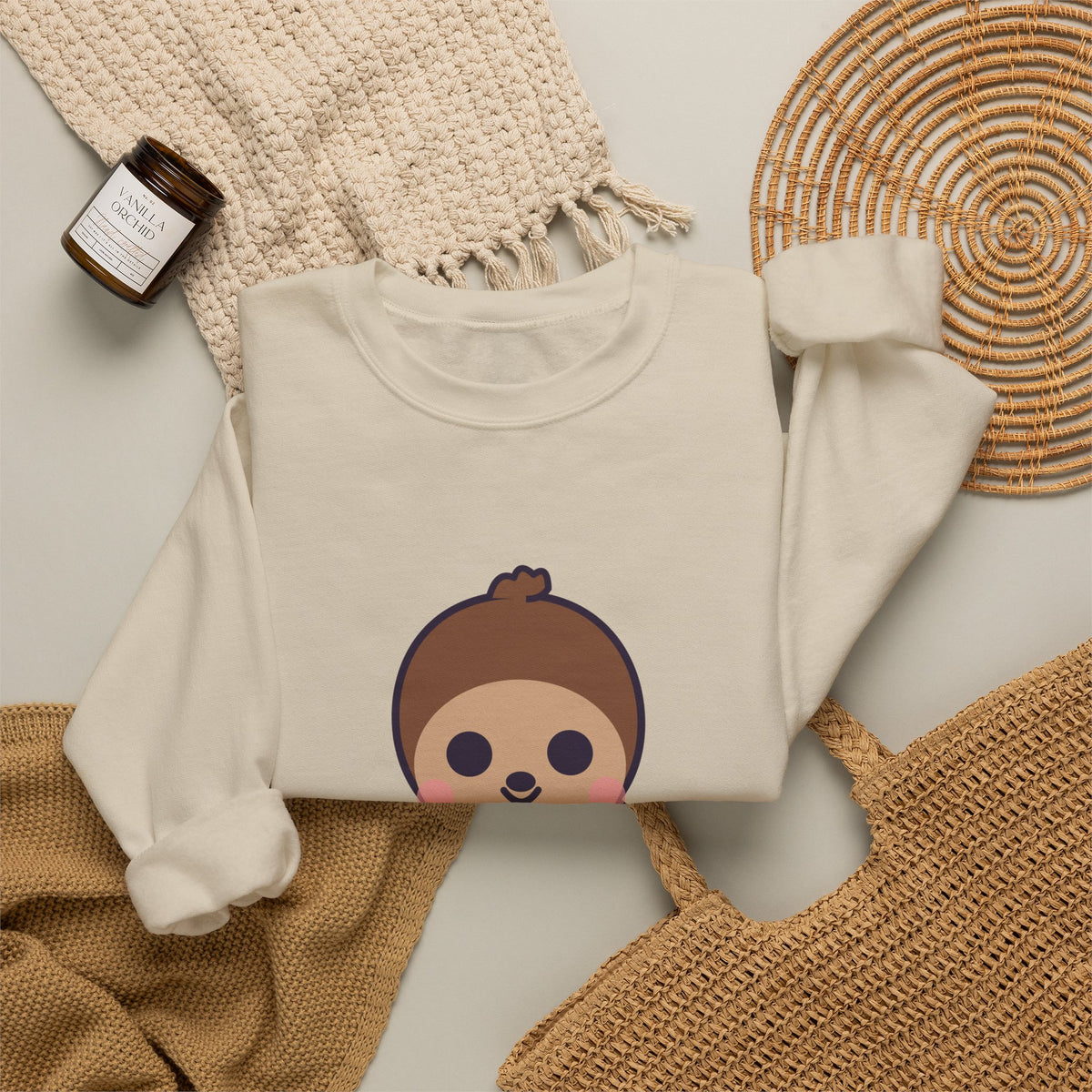 Cute Bigfoot Unisex Graphic Pullover Sweatshirt