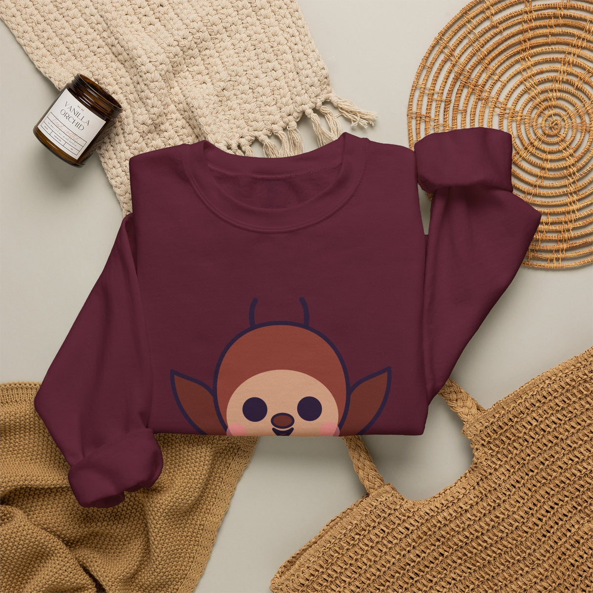 Cute Jersey Devil Unisex Graphic Pullover Sweatshirt