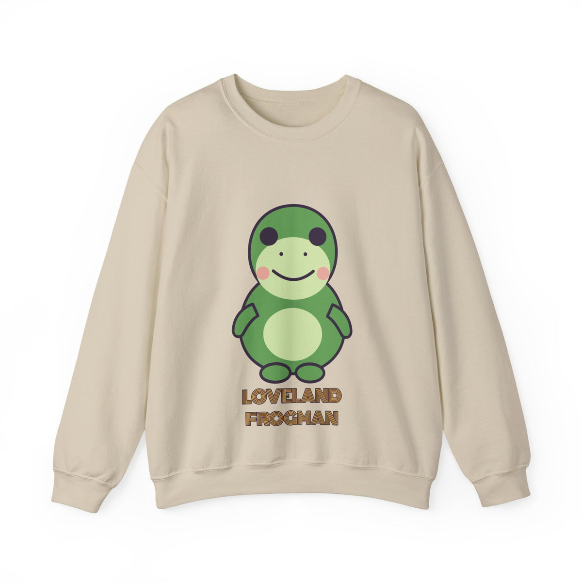 Cute Loveland Frogman Unisex Graphic Pullover Sweatshirt