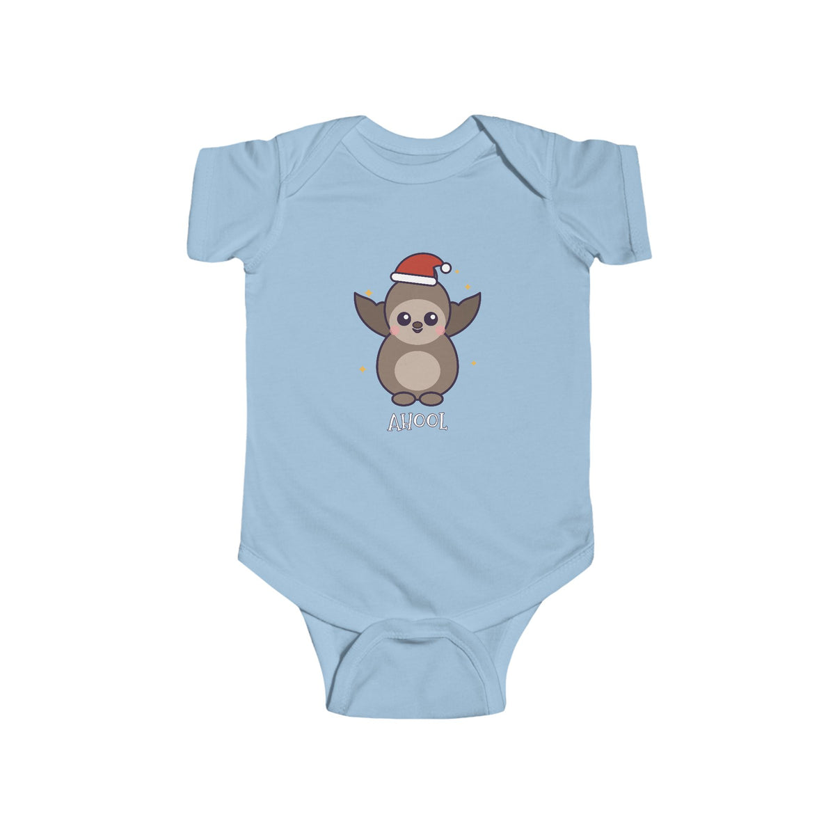 Ahool Christmas Baby Bodysuit - Cute Santa Ahool Infant Onesie
