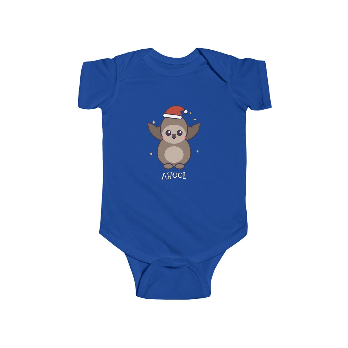 Ahool Christmas Baby Bodysuit - Cute Santa Ahool Infant Onesie