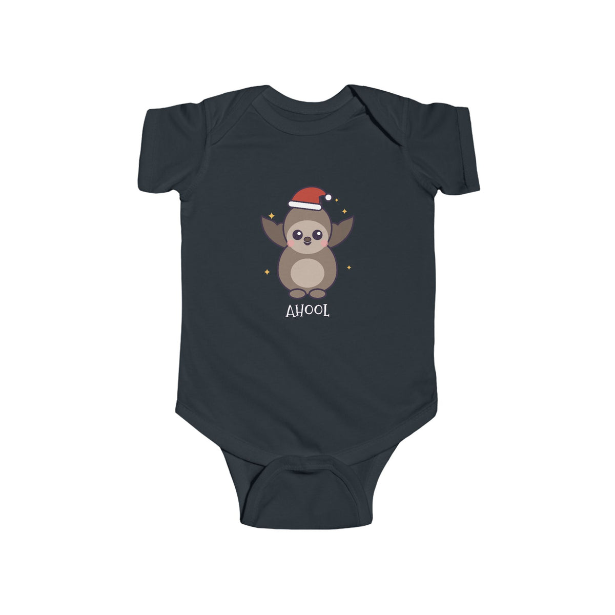 Ahool Christmas Baby Bodysuit - Cute Santa Ahool Infant Onesie