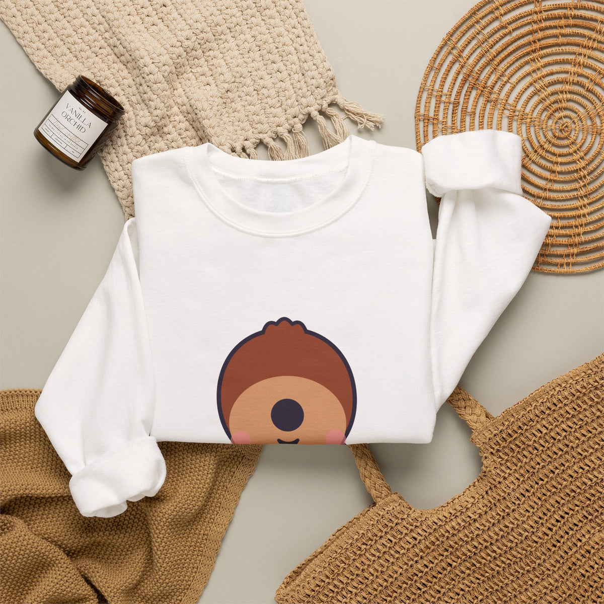 Cute Mapinguari Unisex Graphic Pullover Sweatshirt