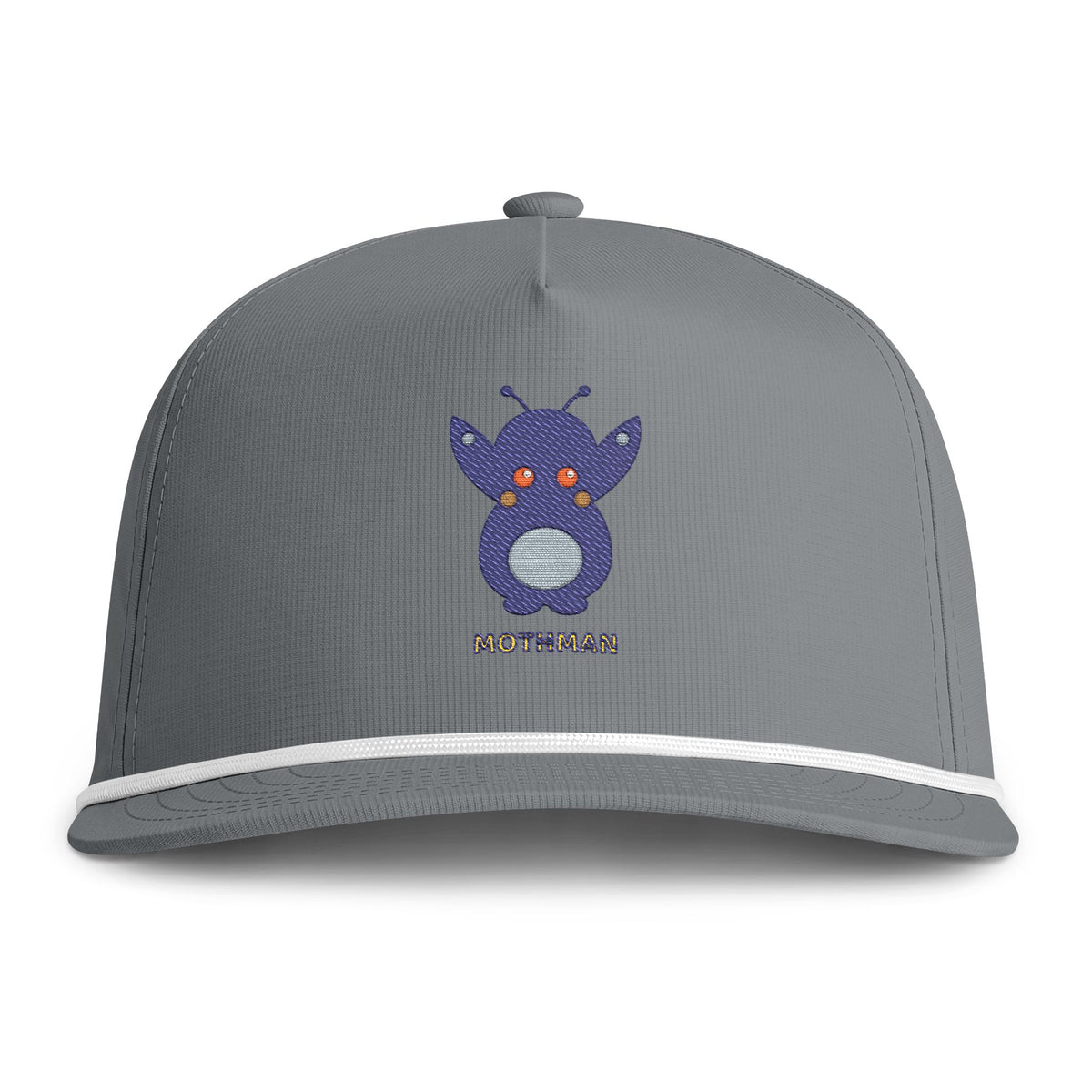 Sunwashed Rope Cap — Cute Mothman Embroidered Baseball Hat