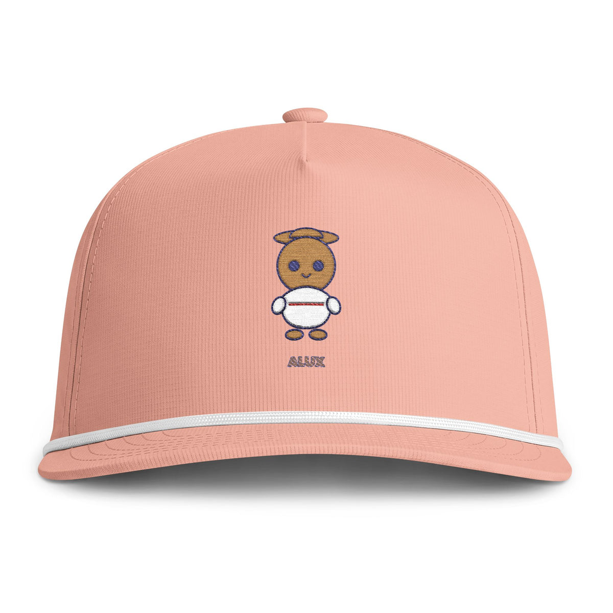Cute Alux Embroidered Baseball Hat — Sunwashed Rope Cap