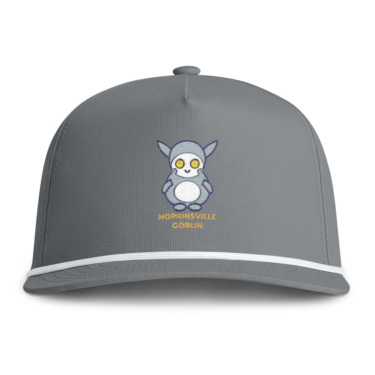 Cute Hopkinsville Goblin Embroidered Baseball Hat — Sunwashed Rope Cap