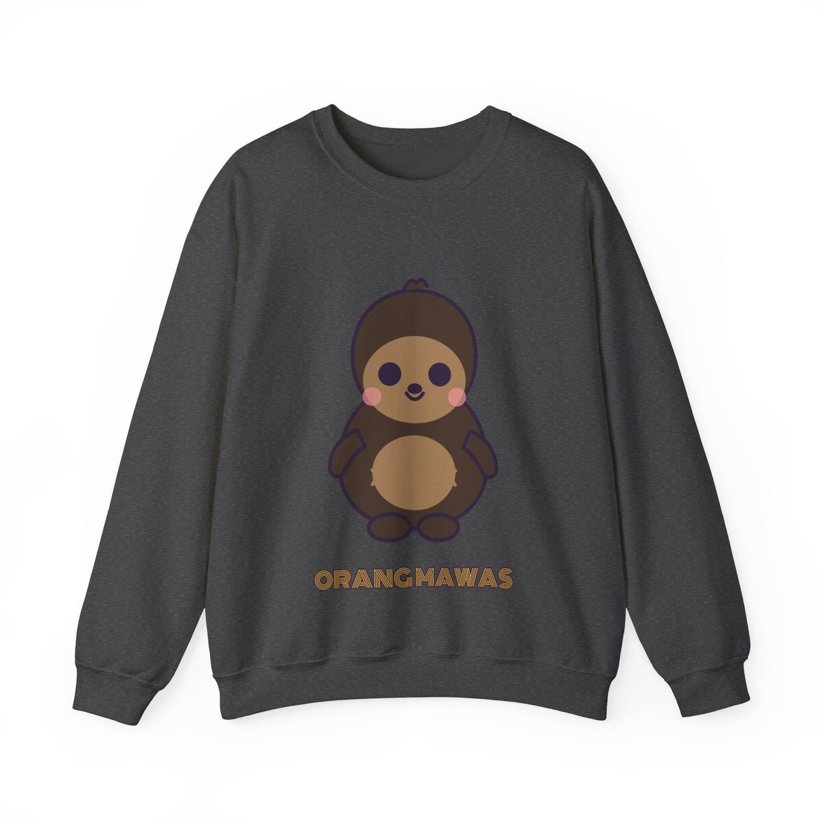 Cute Orang Mawas Unisex Graphic Pullover Sweatshirt