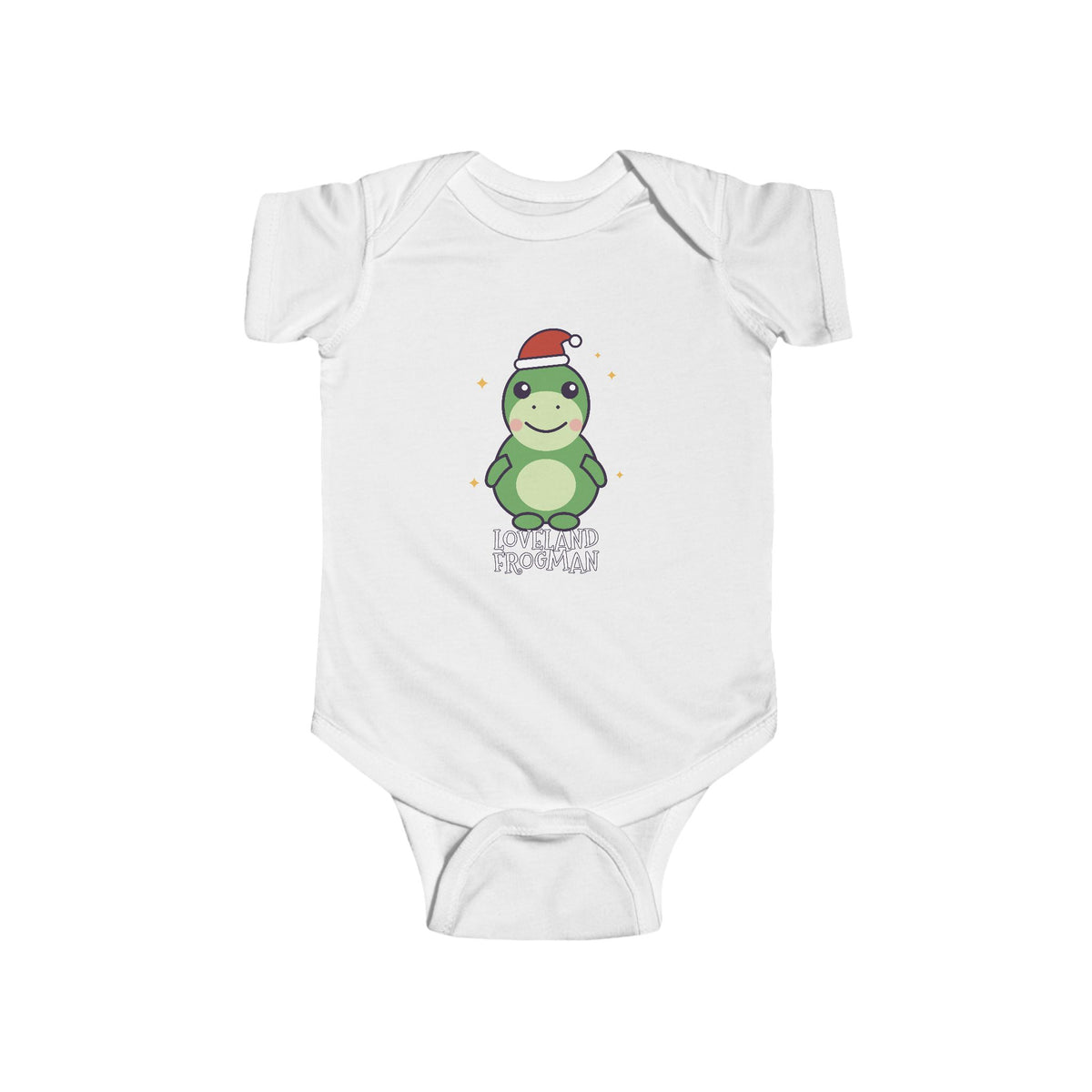 Loveland Frogman Christmas Baby Bodysuit - Cute Santa Loveland Frogman Infant Onesie