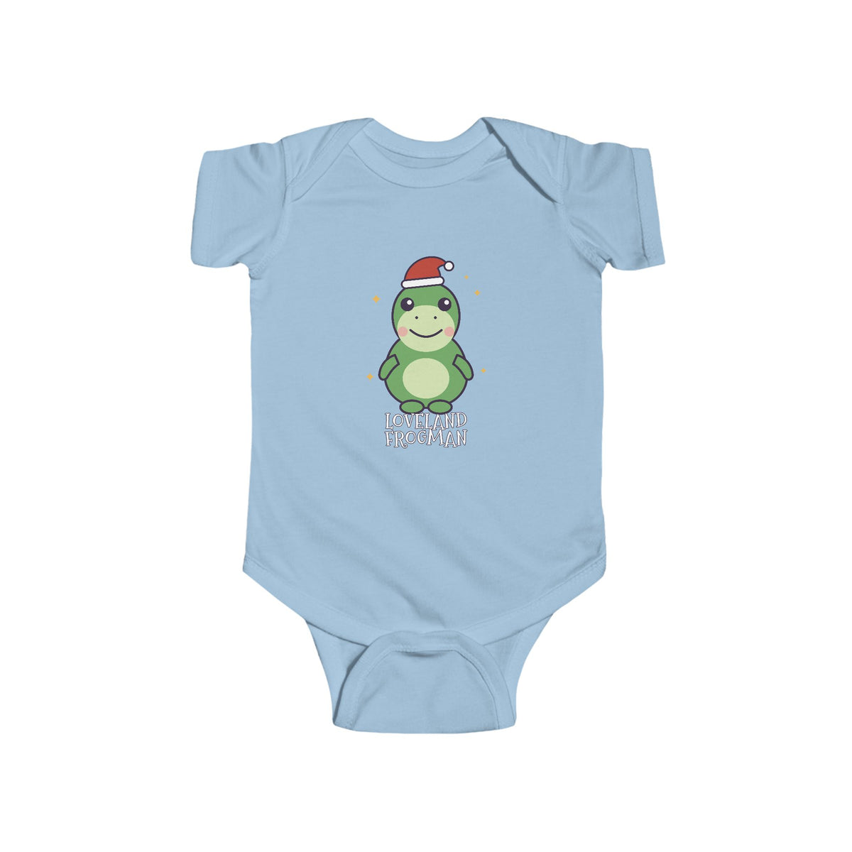 Loveland Frogman Christmas Baby Bodysuit - Cute Santa Loveland Frogman Infant Onesie
