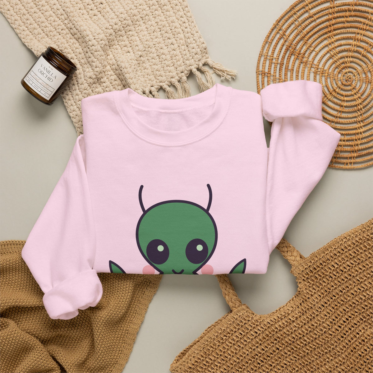 Cute Mantis Man Unisex Graphic Pullover Sweatshirt