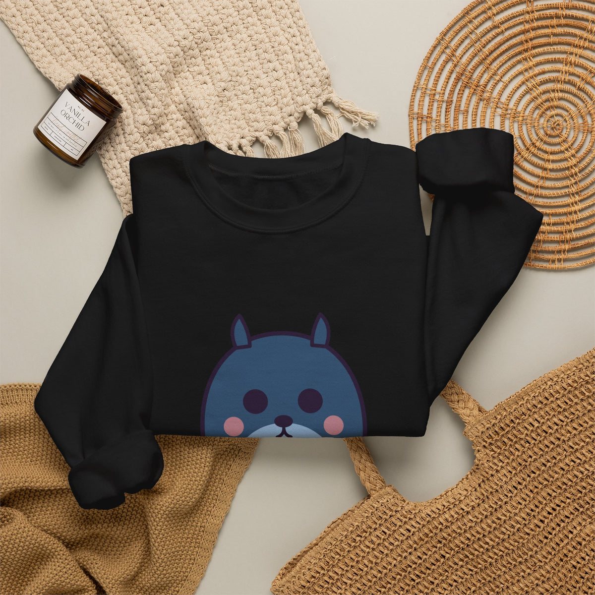 Cute Bunyip Unisex Graphic Pullover Sweatshirt