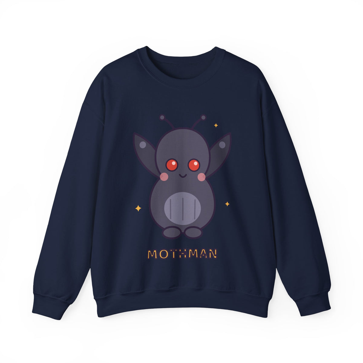 Cute Mothman Graphic Pullover Sweatshirt