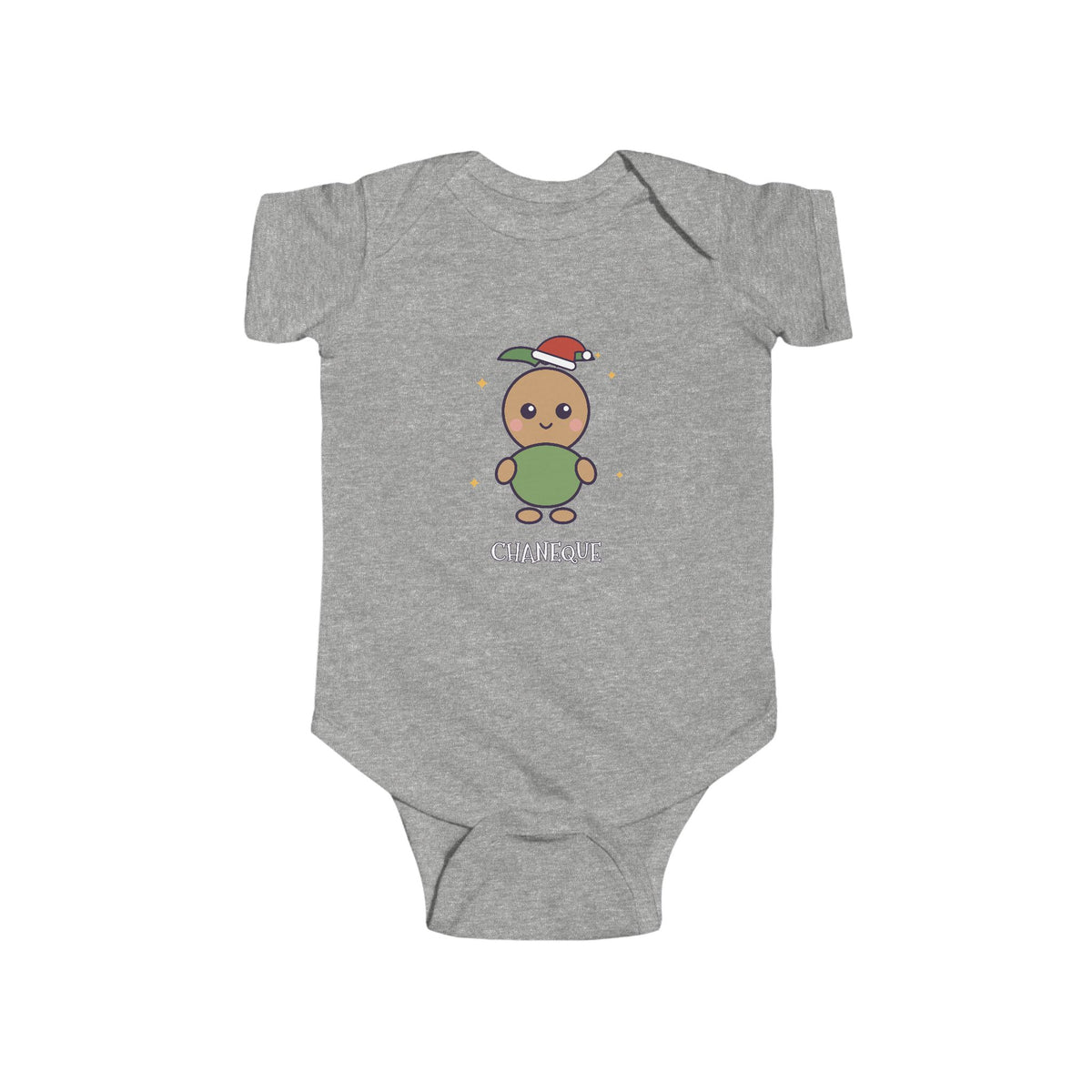 Chaneque Christmas Baby Bodysuit - Cute Santa Chaneque Infant Onesie