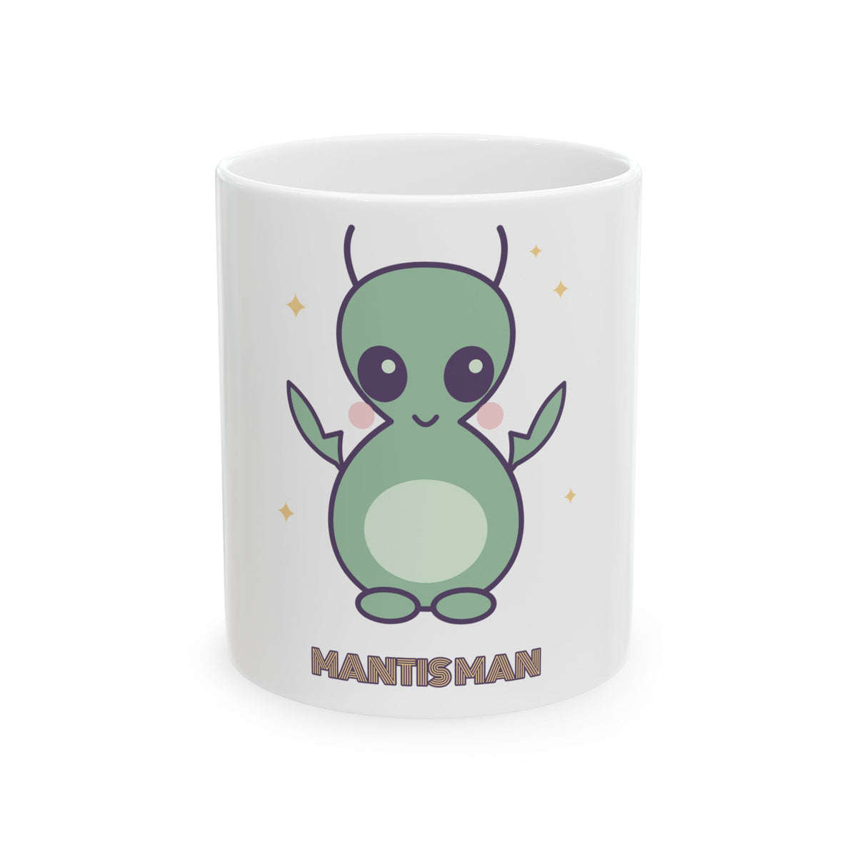 MANTIS MAN Cute Cryptid Ceramic Mug