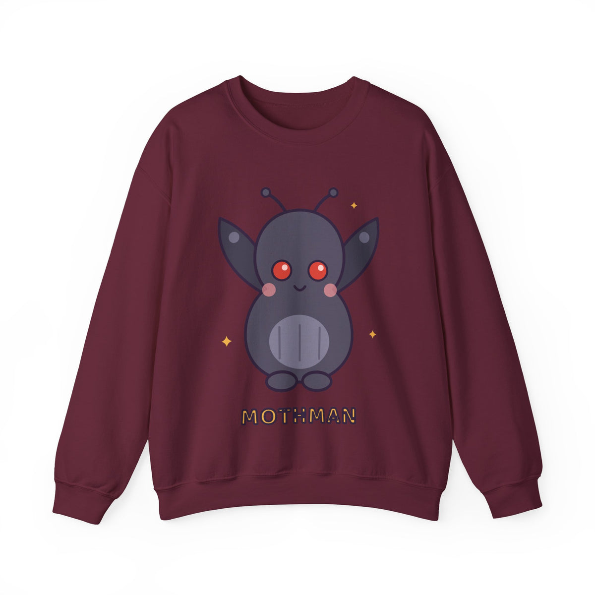Cute Mothman Graphic Pullover Sweatshirt