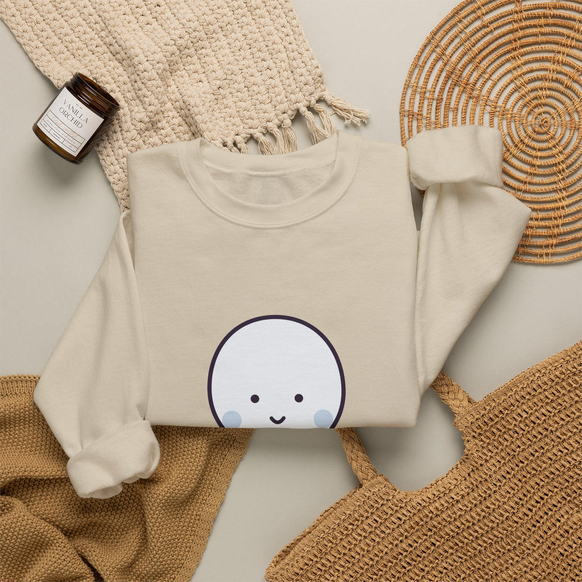Cute Ningen Unisex Graphic Pullover Sweatshirt