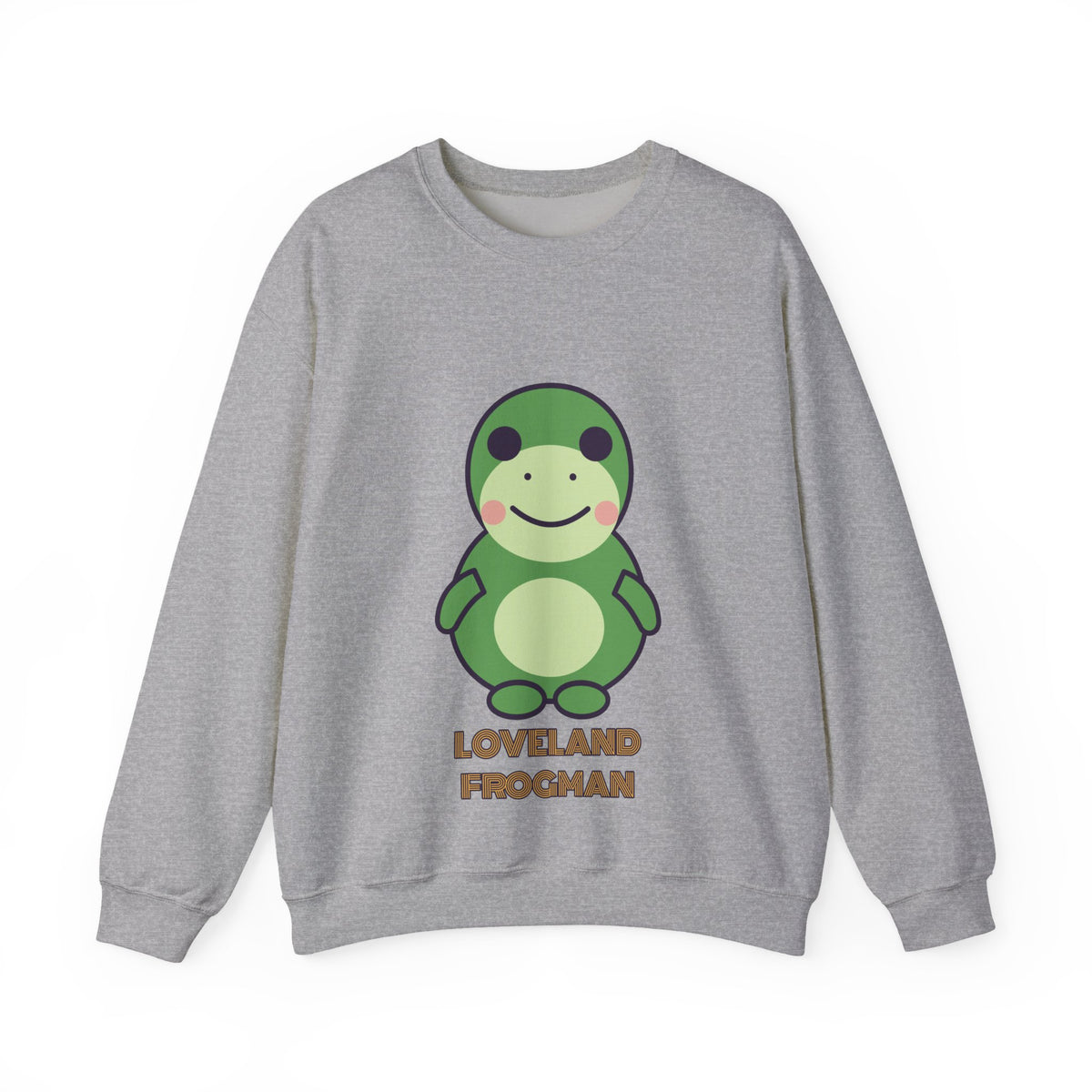 Cute Loveland Frogman Unisex Graphic Pullover Sweatshirt