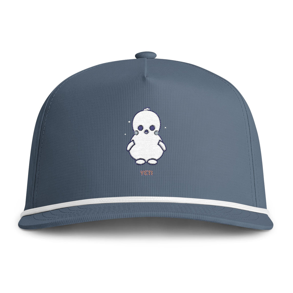 Cute Yeti Embroidered Baseball Hat — Sunwashed Rope Cap
