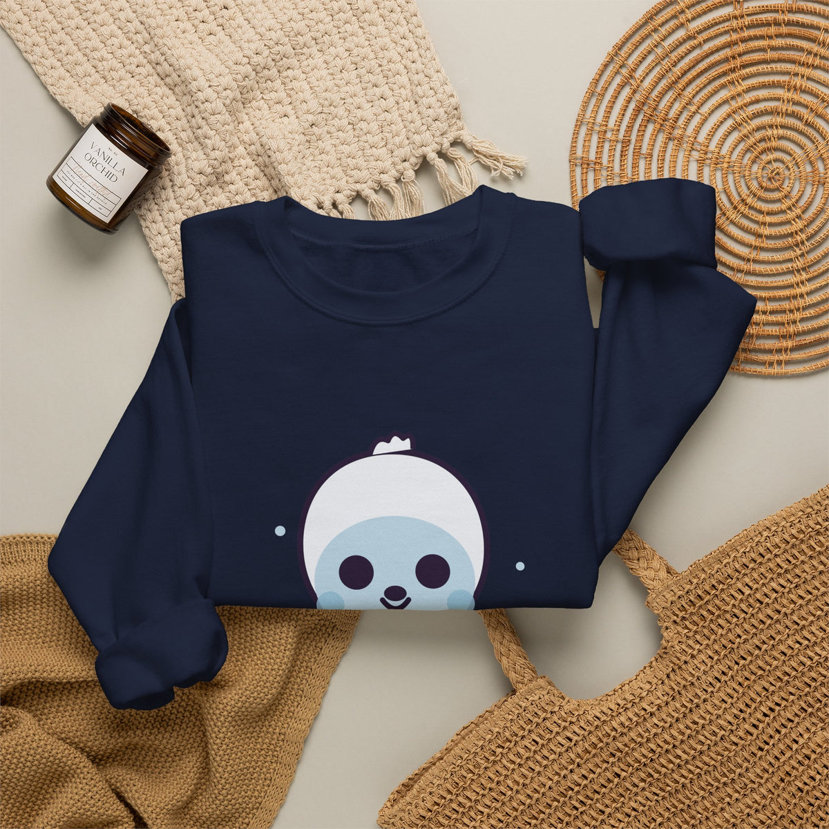 Cute Yeti Unisex Graphic Pullover Sweatshirt
