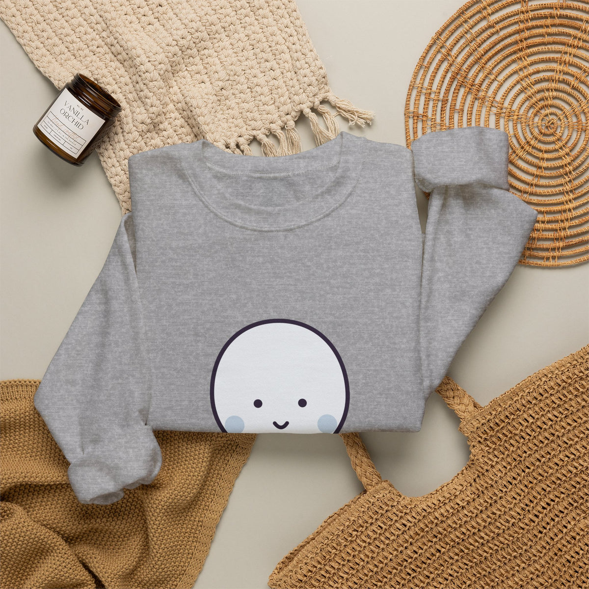 Cute Ningen Unisex Graphic Pullover Sweatshirt