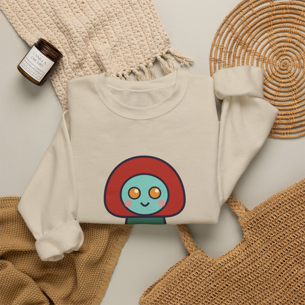 Cute Flatwoods Monster Unisex Graphic Pullover Sweatshirt