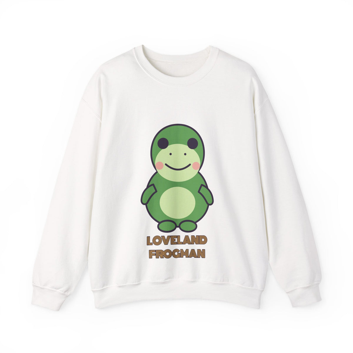 Cute Loveland Frogman Unisex Graphic Pullover Sweatshirt