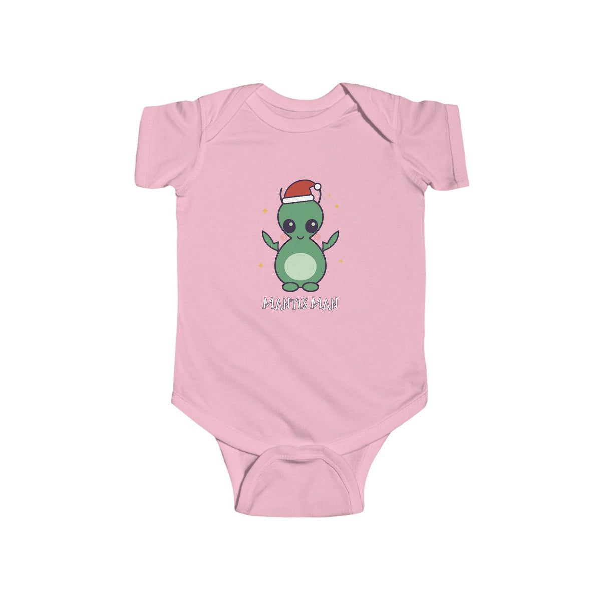 Mantis Man Christmas Baby Bodysuit - Cute Santa Mantis Man Infant Onesie