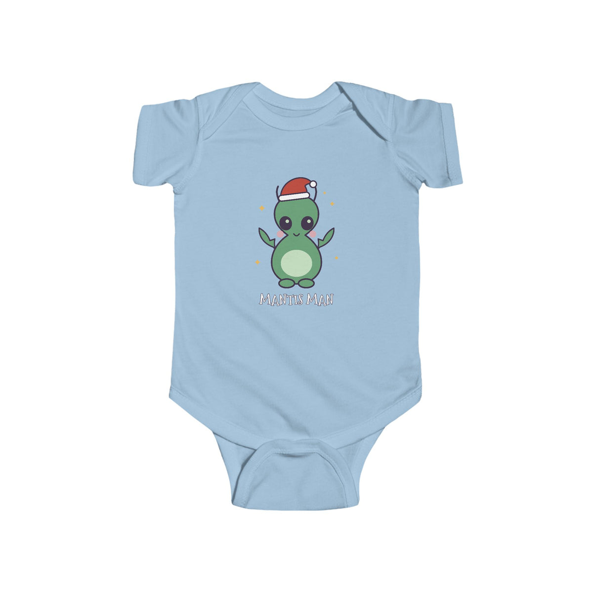 Mantis Man Christmas Baby Bodysuit - Cute Santa Mantis Man Infant Onesie