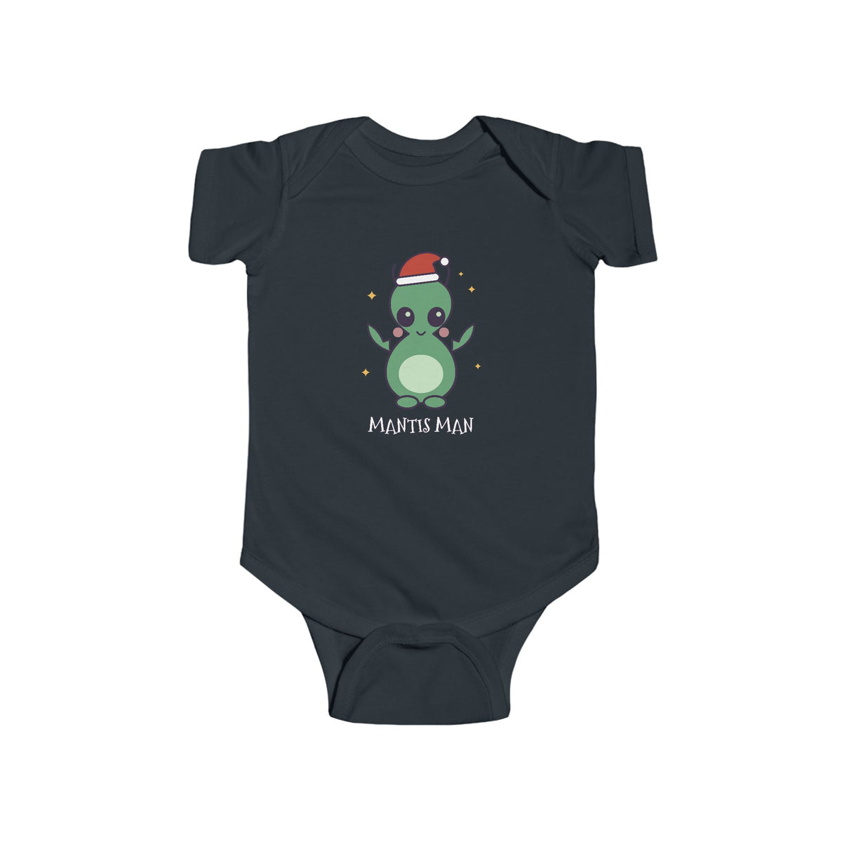 Mantis Man Christmas Baby Bodysuit - Cute Santa Mantis Man Infant Onesie