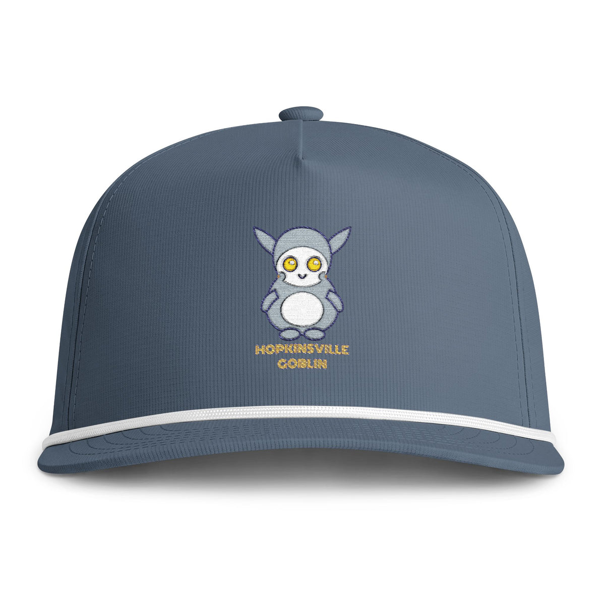 Cute Hopkinsville Goblin Embroidered Baseball Hat — Sunwashed Rope Cap